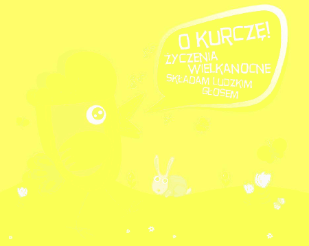 Kurczak składający życzenia ludzkim głosem